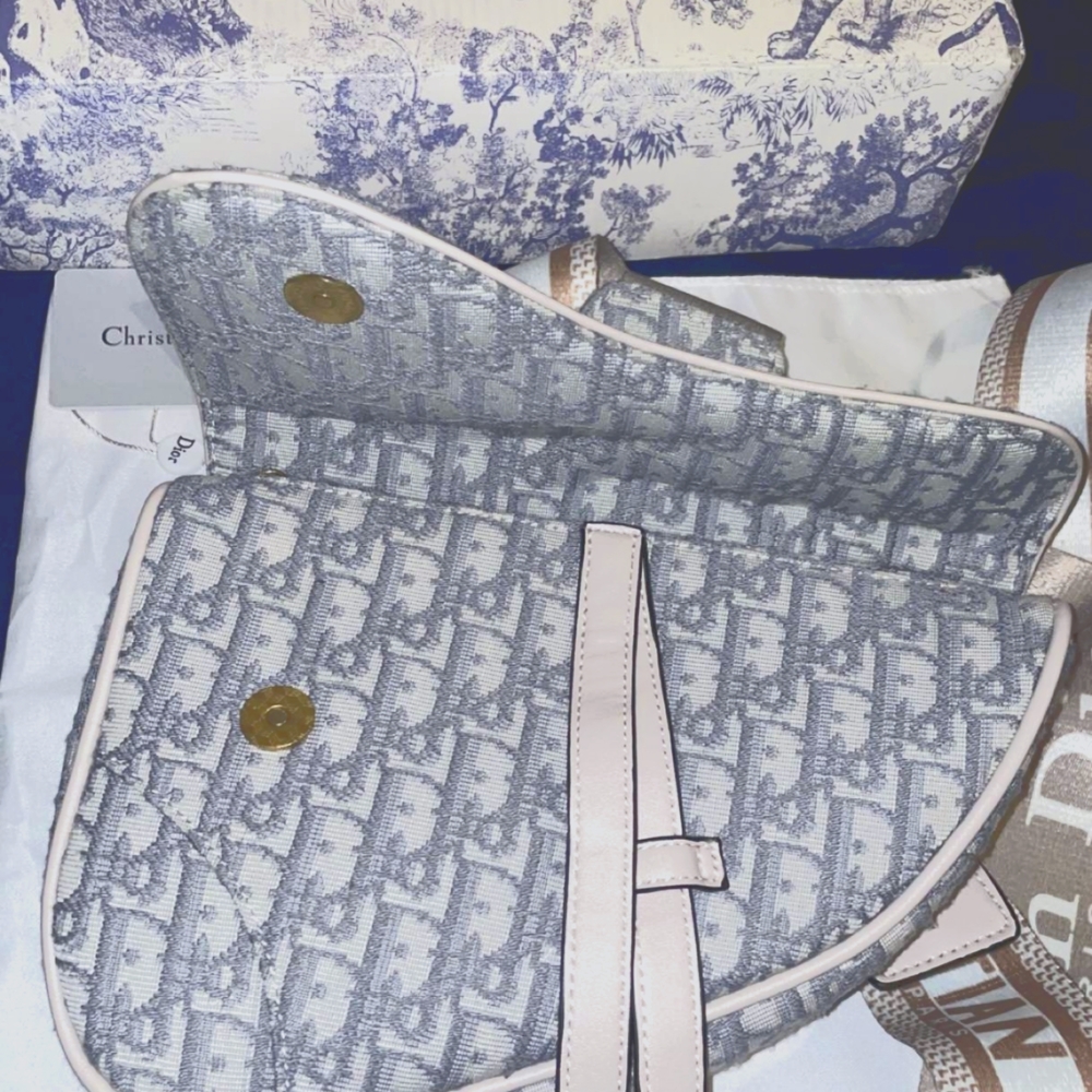 Dior Luxury Monogram Saddle Bag - Picture 1 of 16